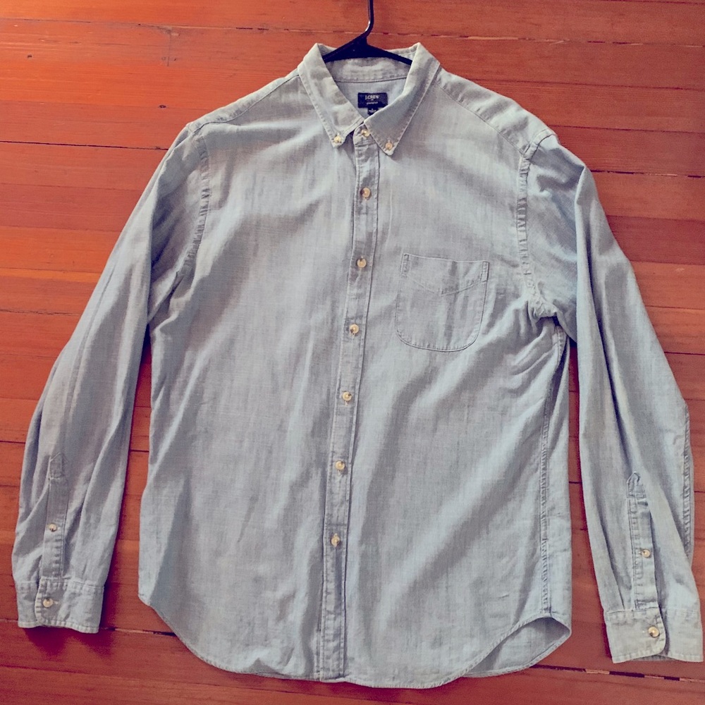 Chambray J Crew Men’s Button Down (L)